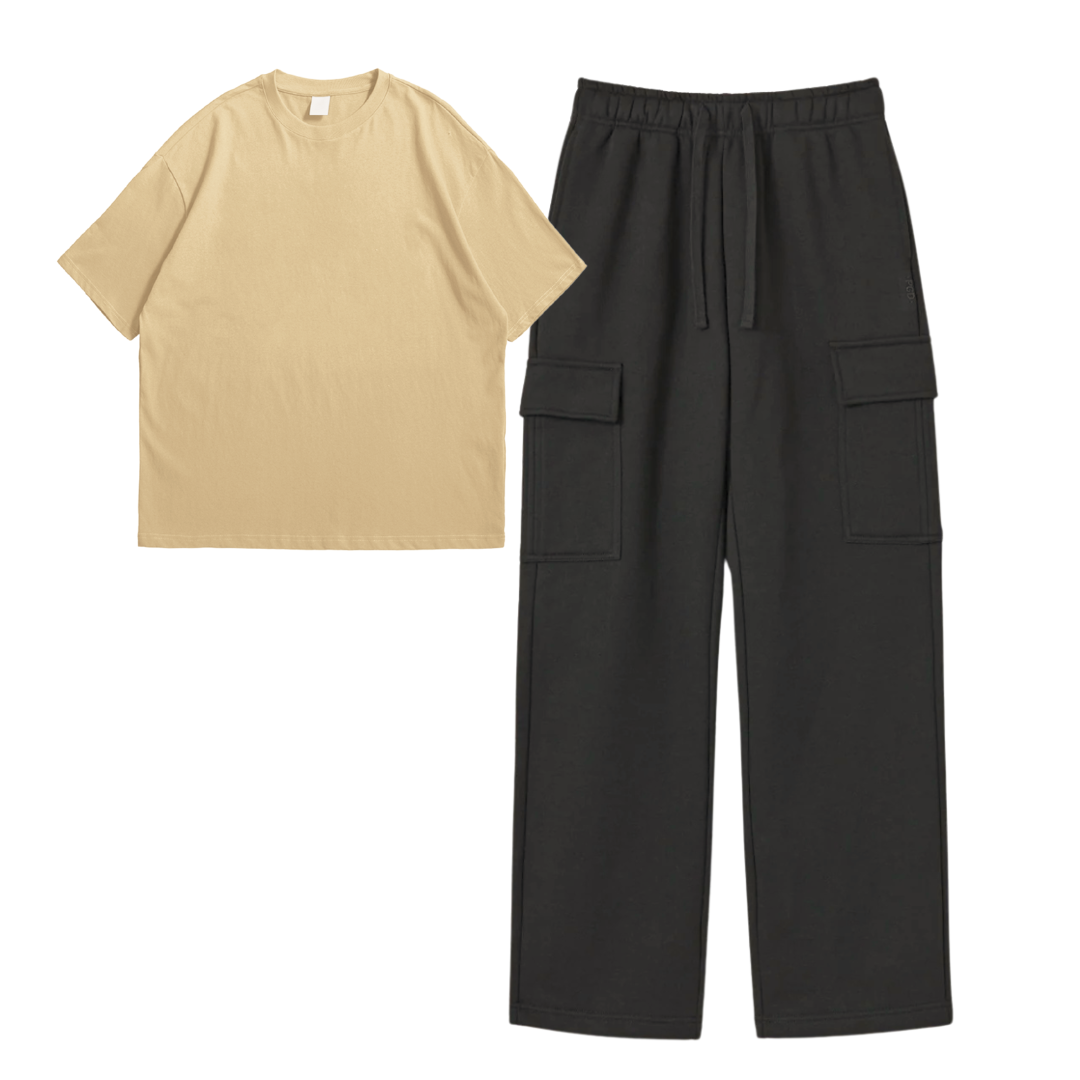 Oversize Tee With Cargo