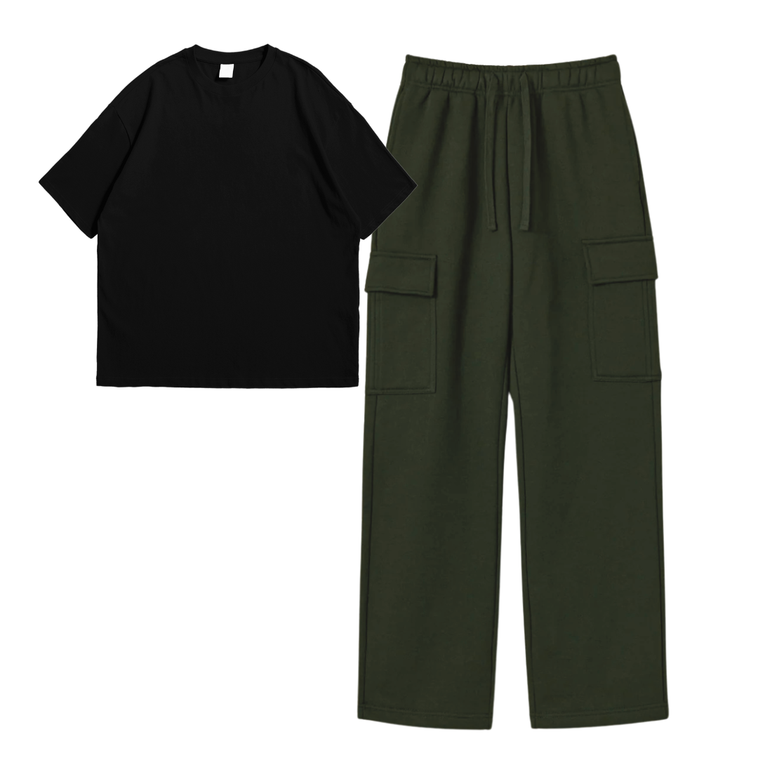 Oversize Tee With Cargo