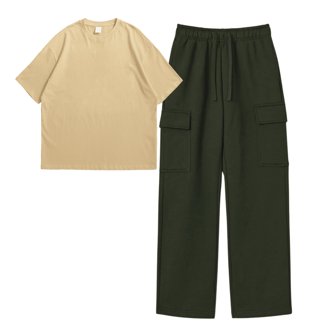 Oversize Tee With Cargo
