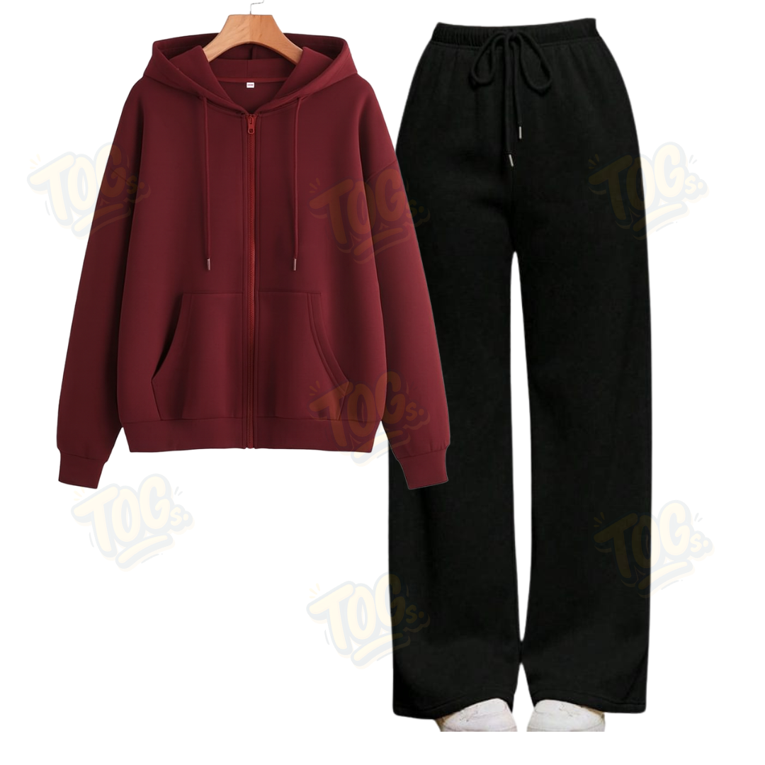 Straight Leg Trouser With Oversized Zipper