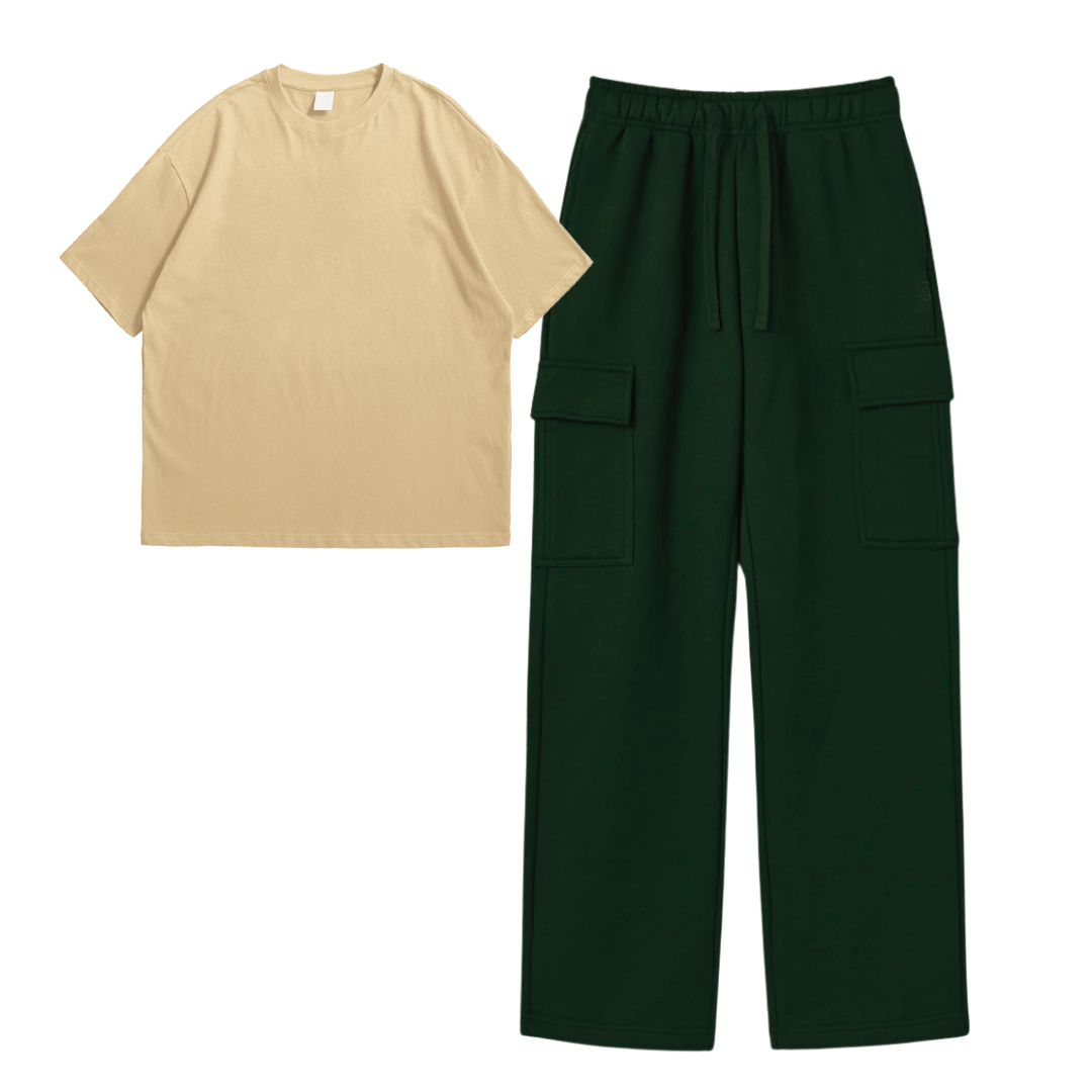 Oversize Tee With Cargo