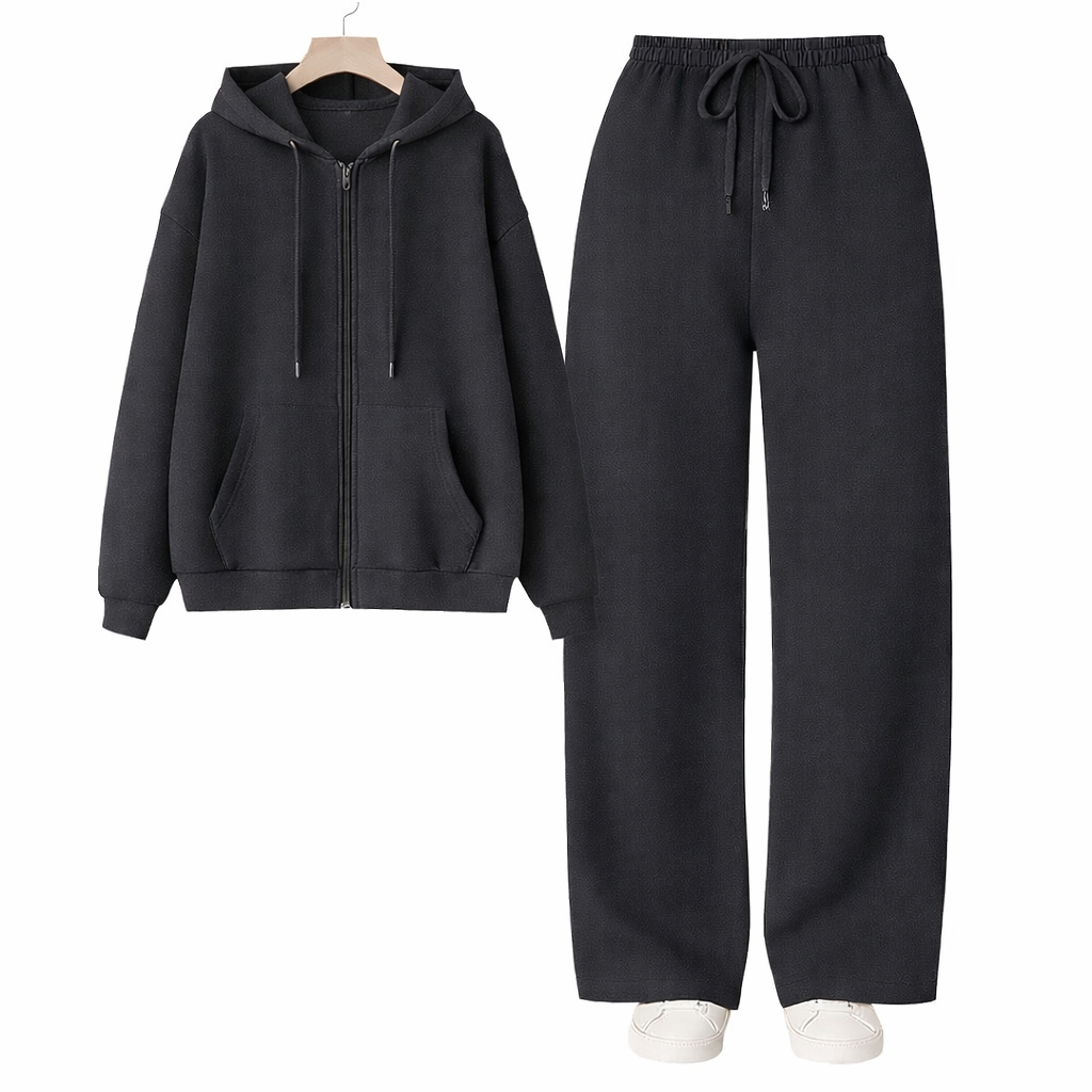 Straight Leg Trouser With Oversized Zipper