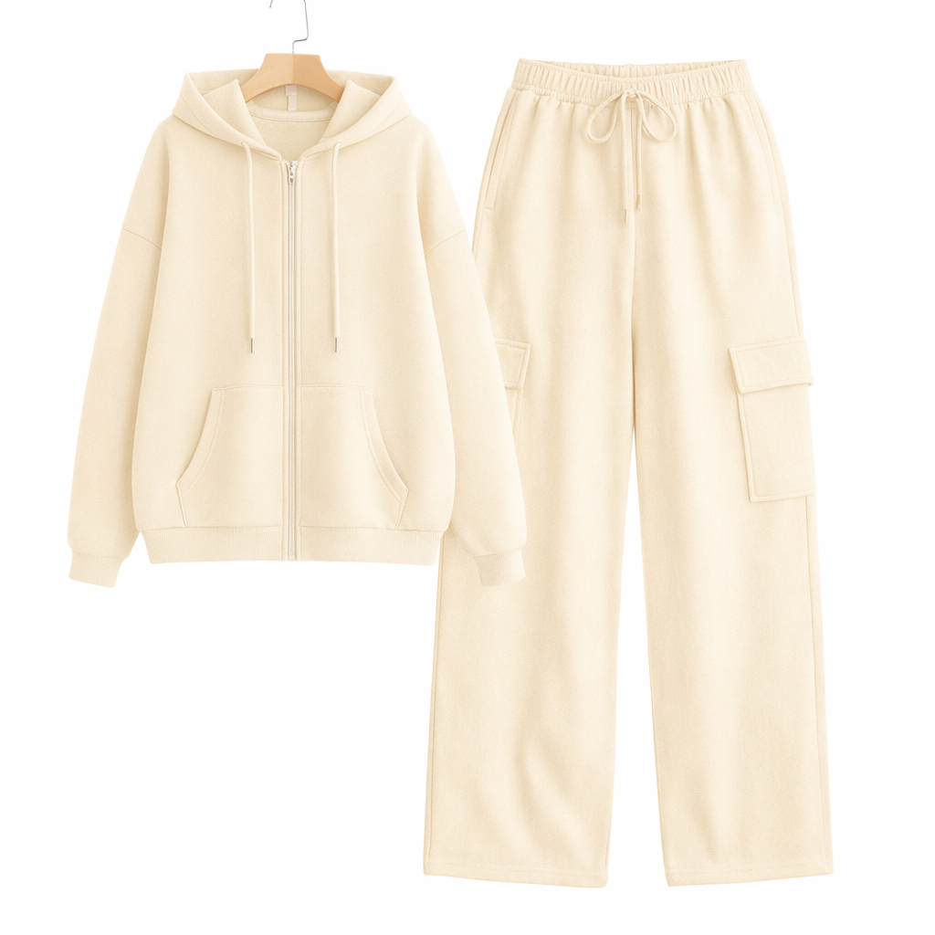 Straight Leg Cargo With Oversized Zipper