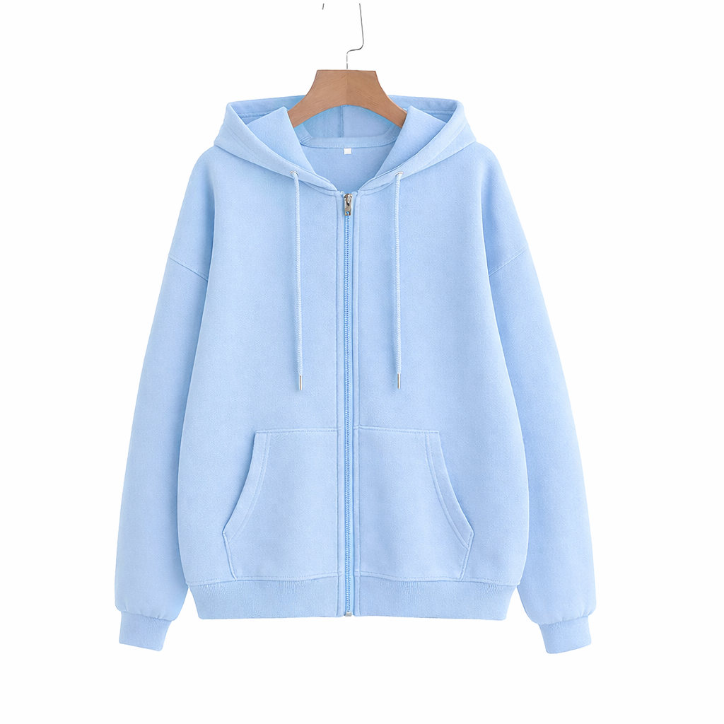 OVERSIZED DROP SHOULDER ZIPPER