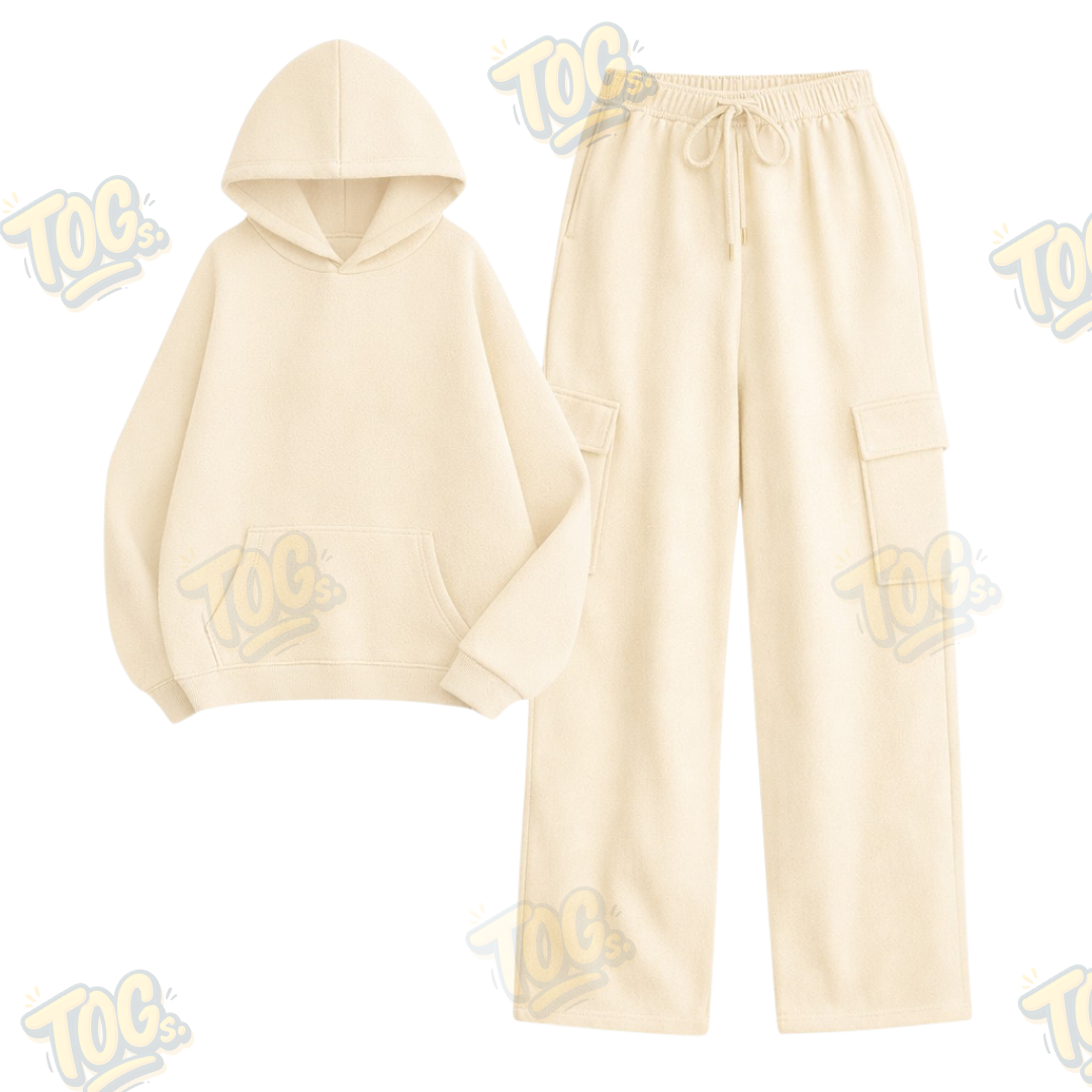 Straight Leg Cargo With Oversized Hoodie