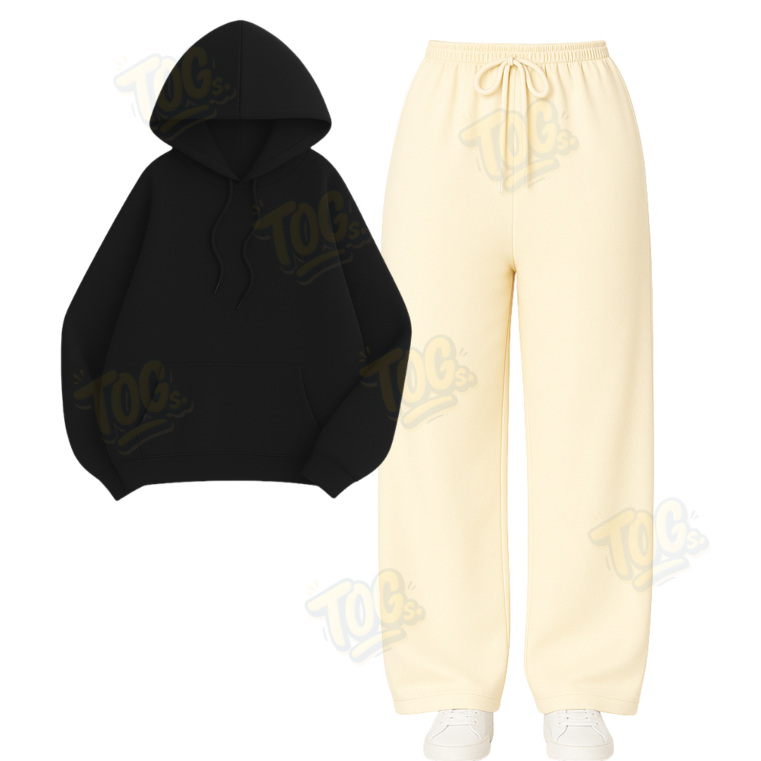 Straight Leg Trouser With Oversized Hoodie