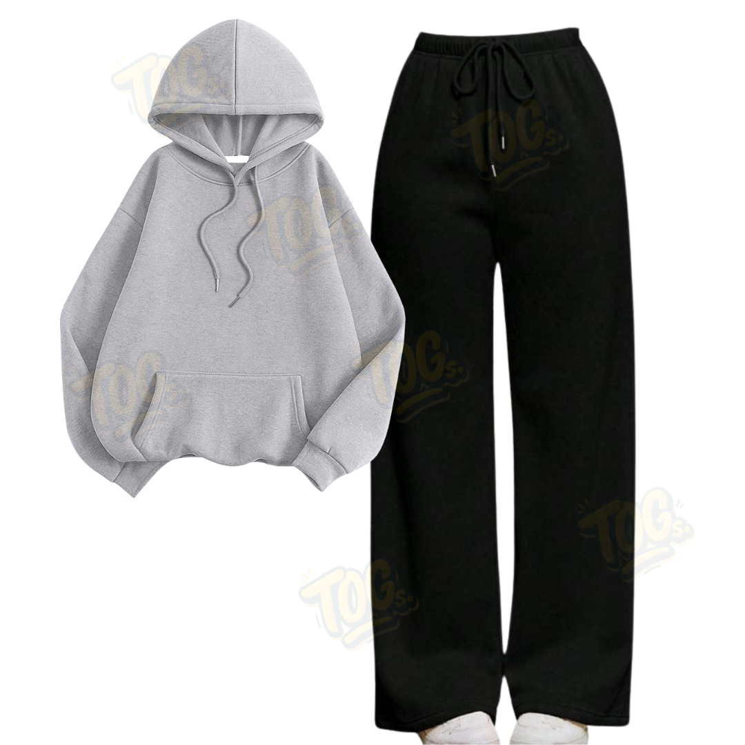 Straight Leg Trouser With Oversized Hoodie