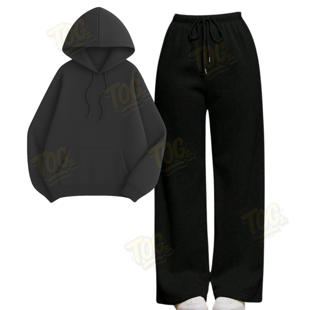 Straight Leg Trouser With Oversized Hoodie