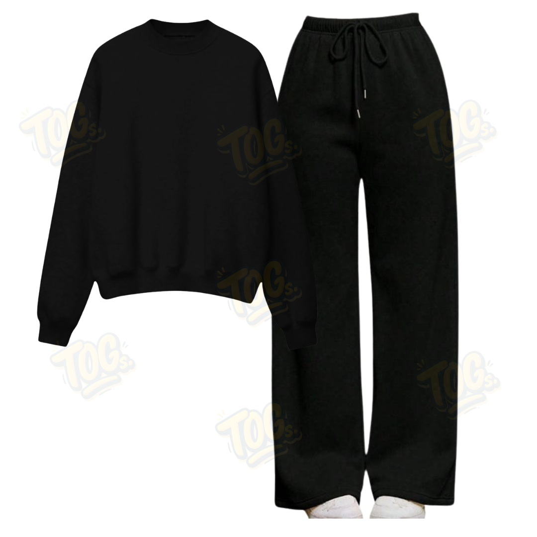 Straight Leg Trouser With Sweatshirt