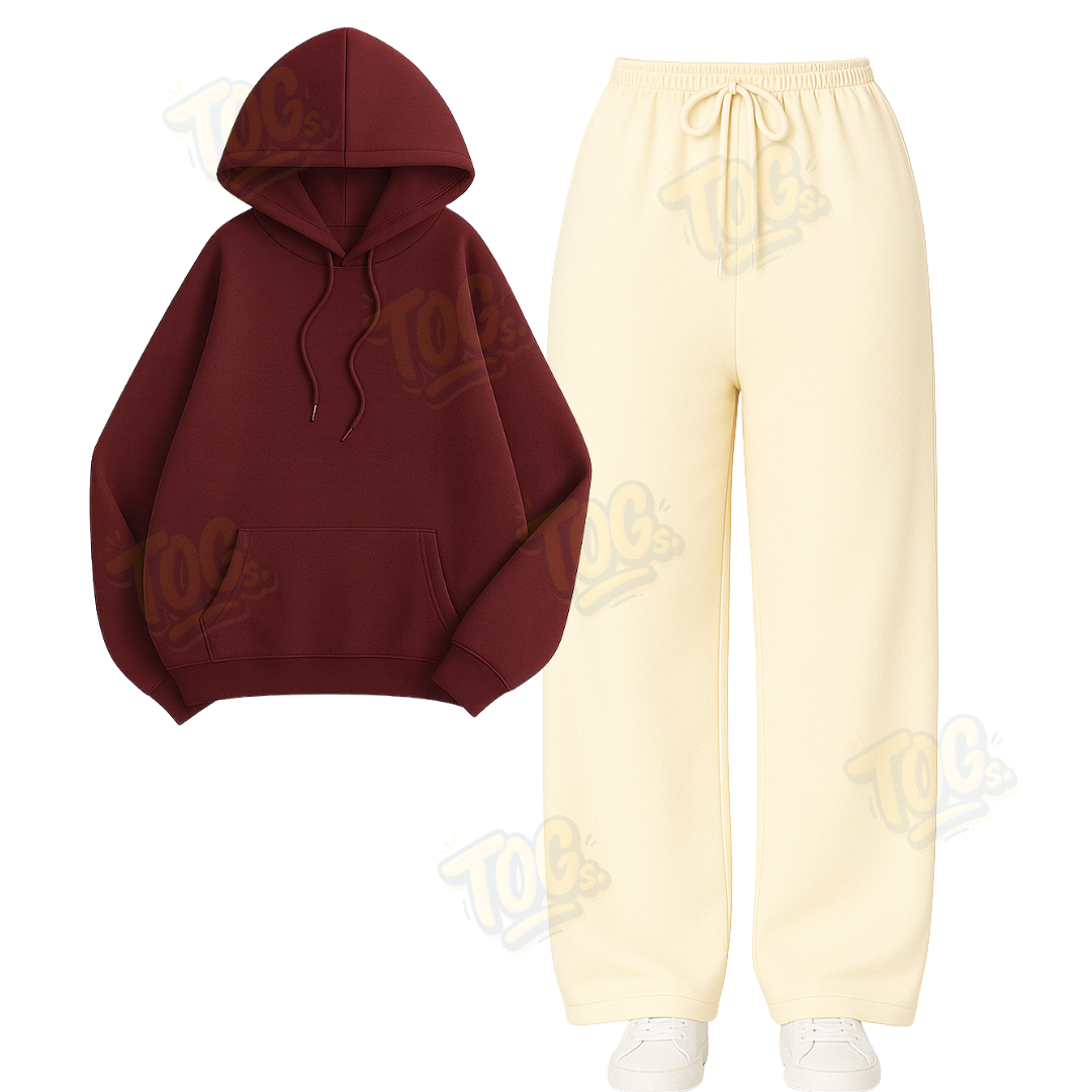 Straight Leg Trouser With Oversized Hoodie