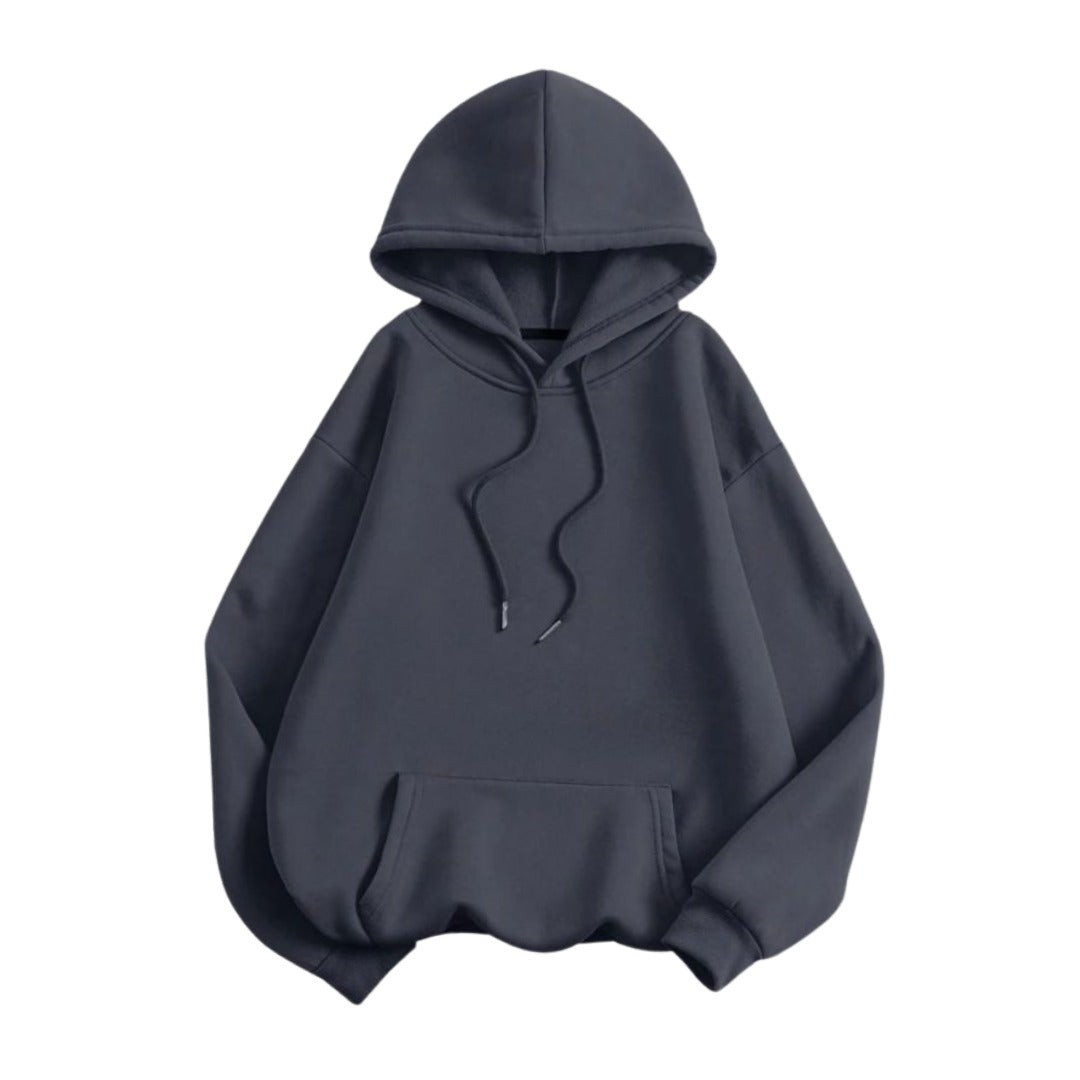 Charcoalgray Drop Shoulder Hoodies