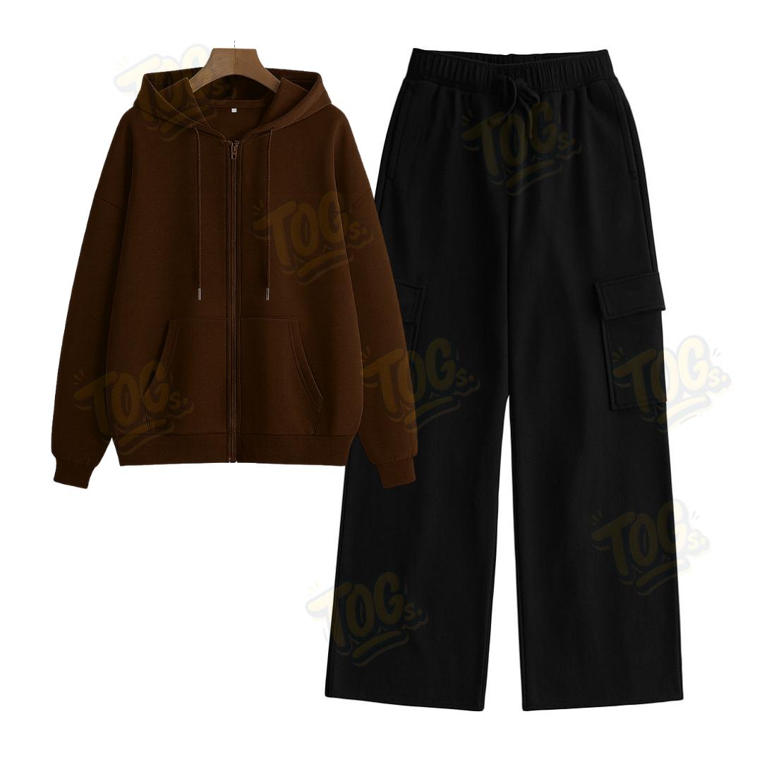 Straight Leg Cargo With Oversized Zipper