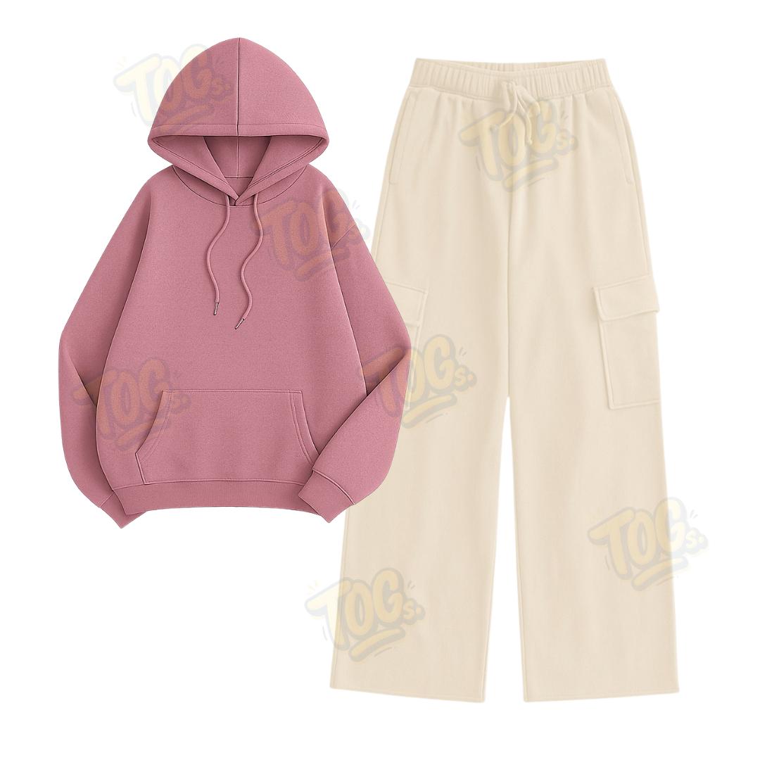 Straight Leg Cargo With Oversized Hoodie