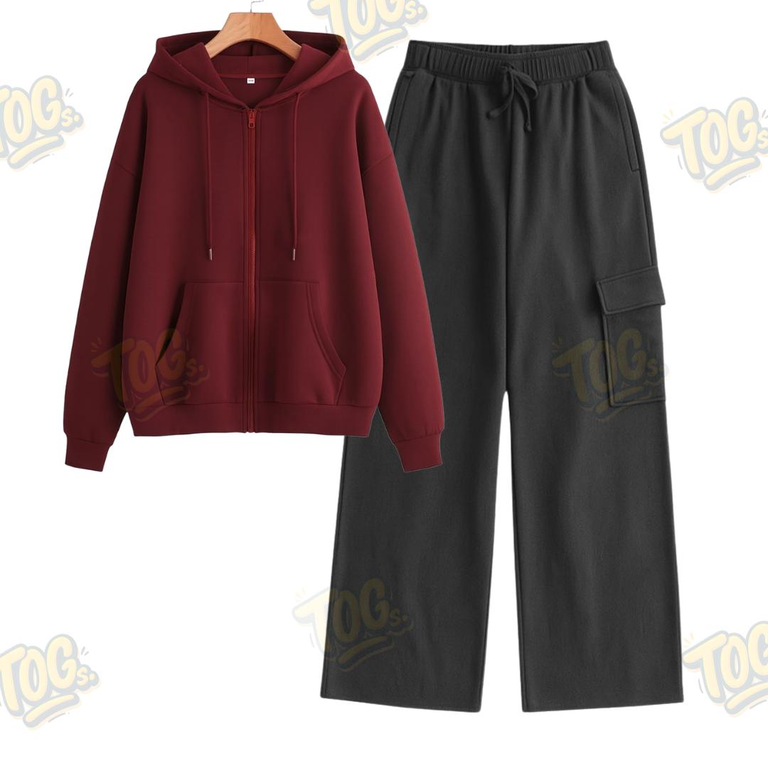 Straight Leg Cargo With Oversized Zipper