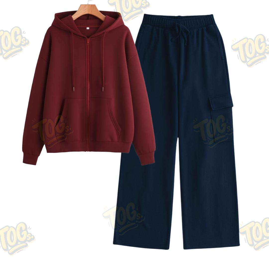 Straight Leg Cargo With Oversized Zipper