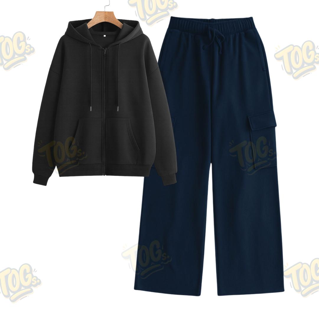 Straight Leg Cargo With Oversized Zipper