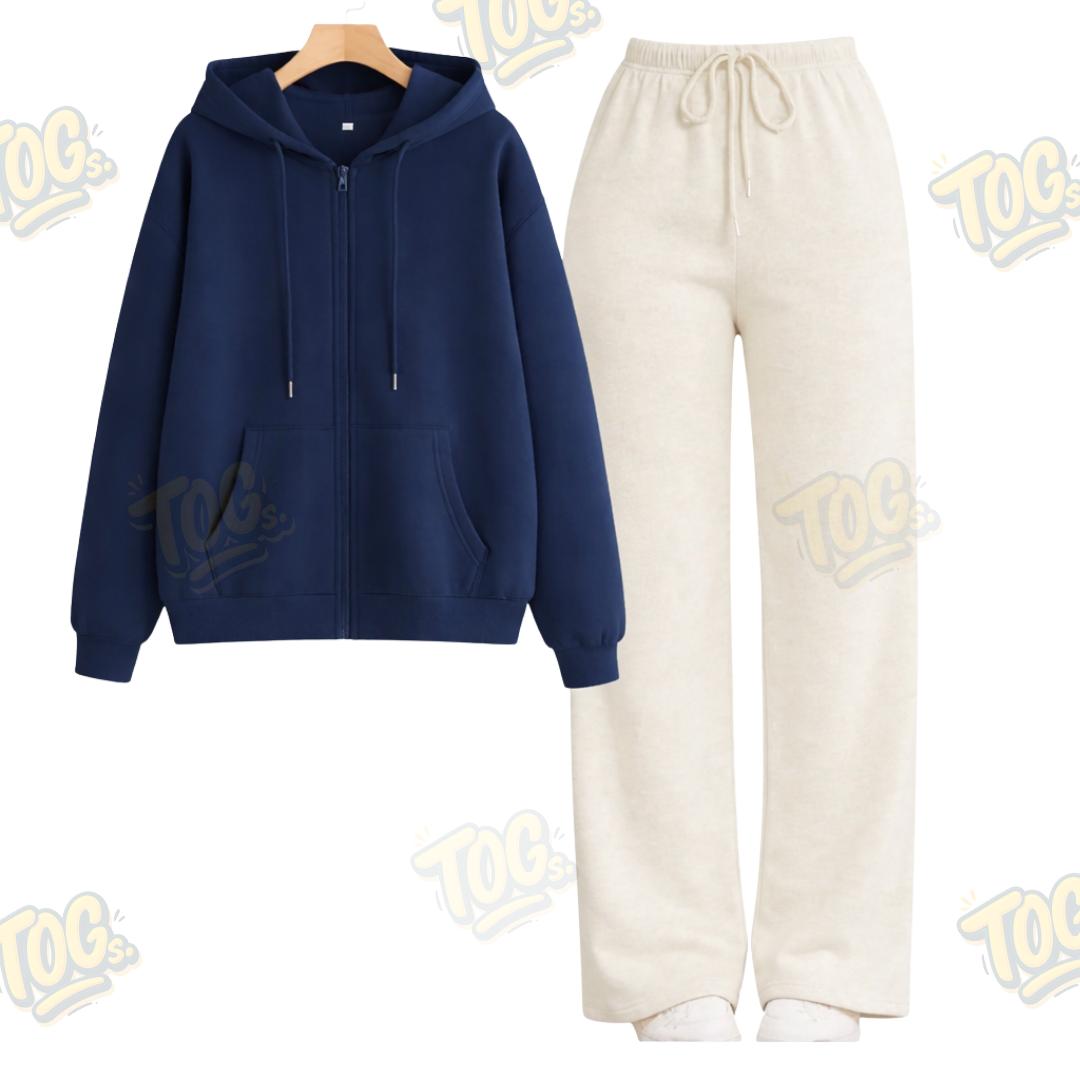 Straight Leg Trouser With Oversized Zipper