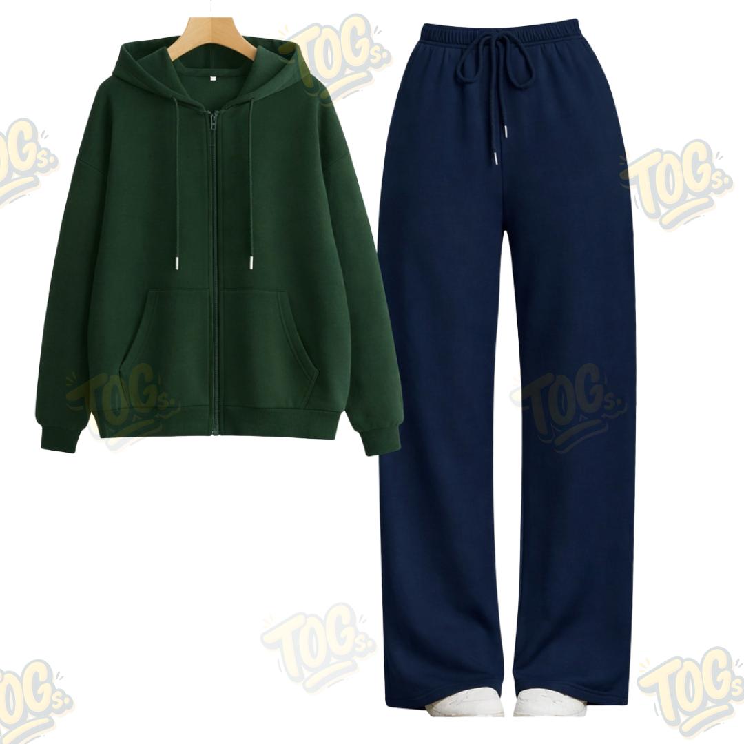 Straight Leg Trouser With Oversized Zipper