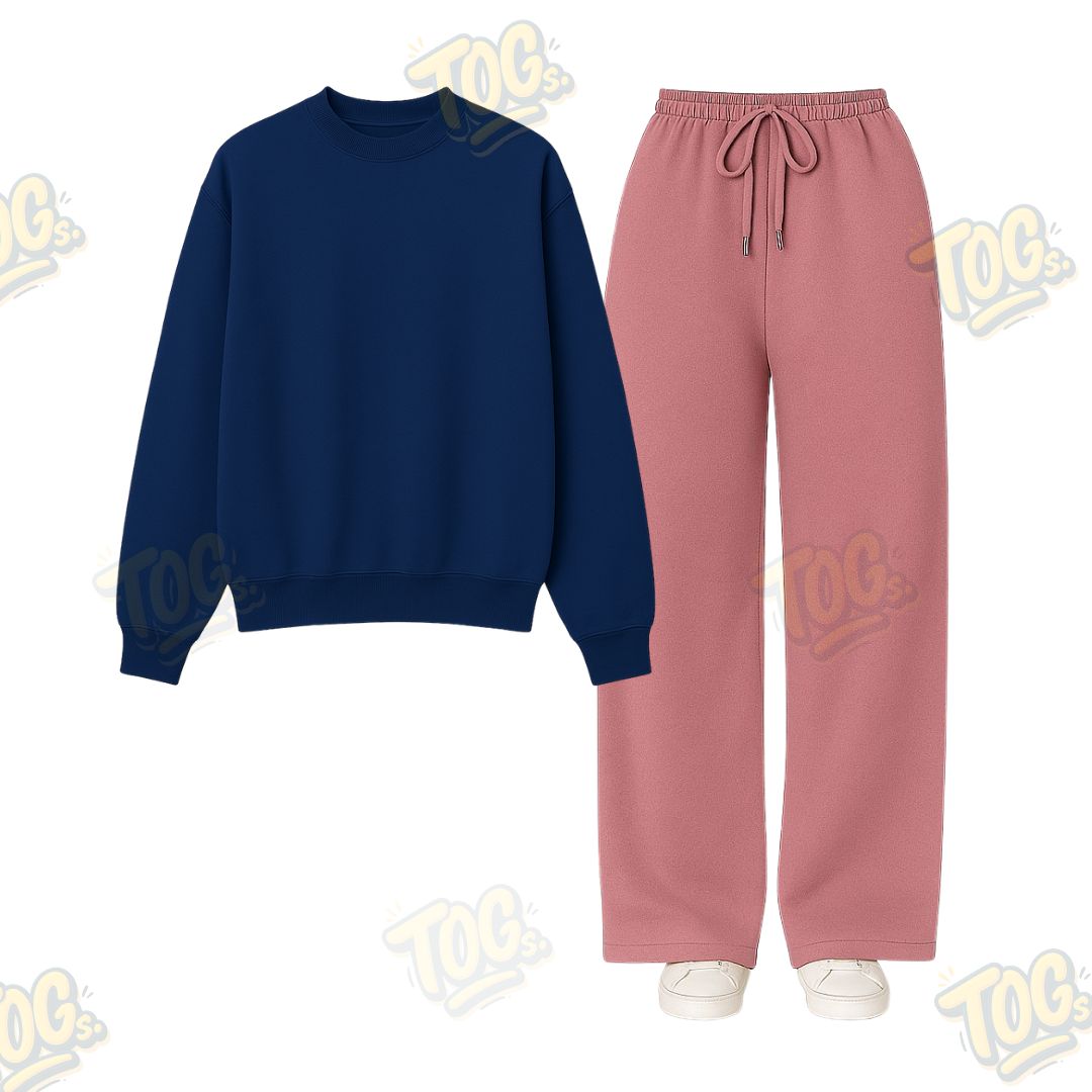 Straight Leg Trouser With Sweatshirt
