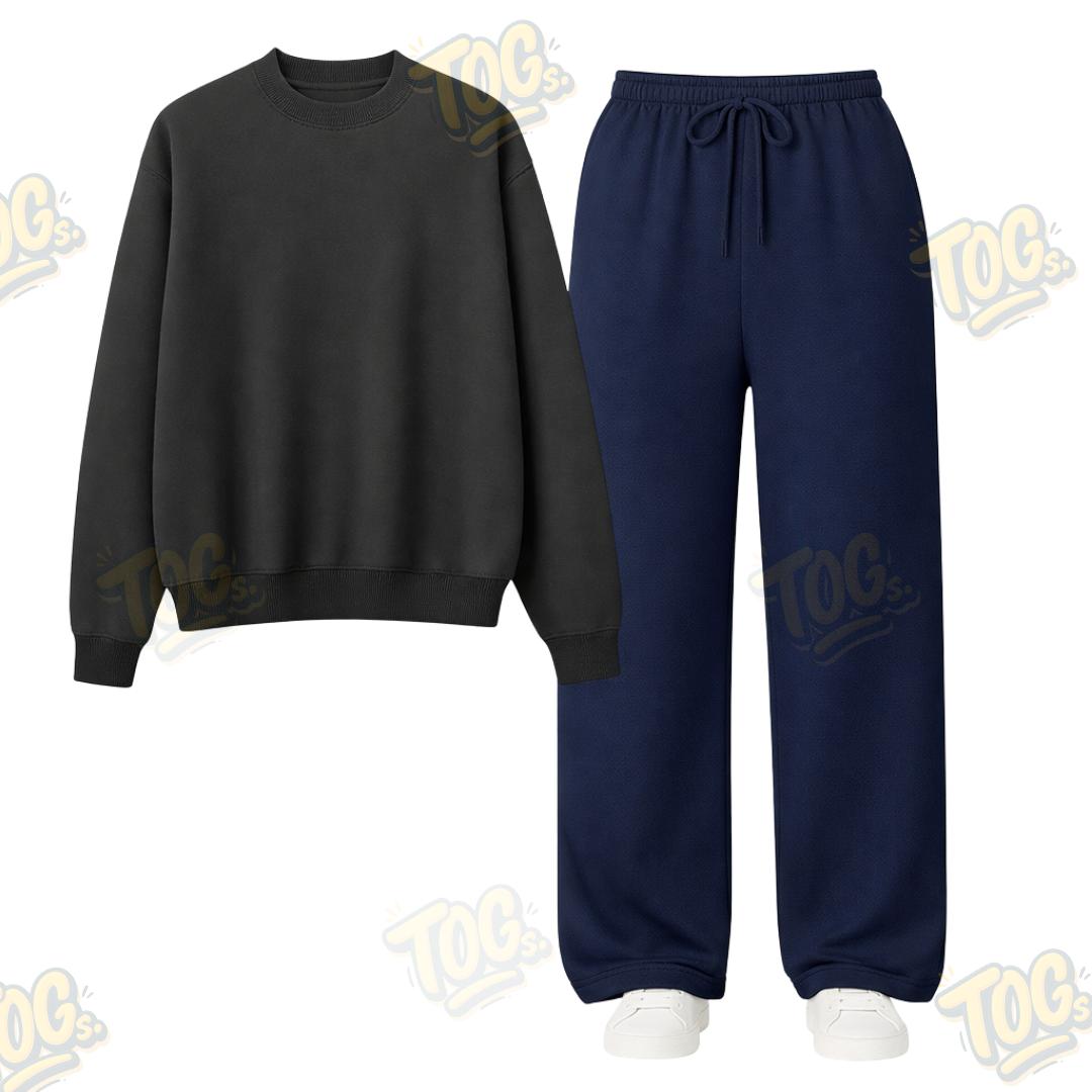 Straight Leg Trouser With Sweatshirt