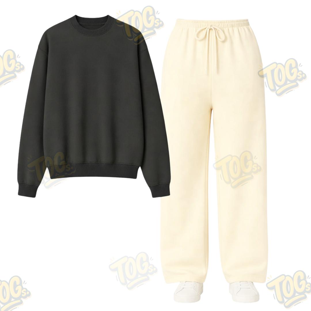 Straight Leg Trouser With Sweatshirt