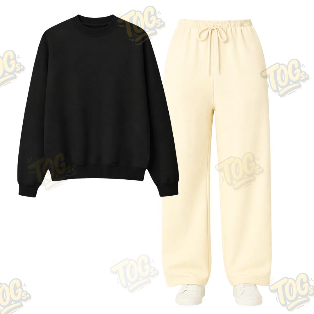 Straight Leg Trouser With Sweatshirt