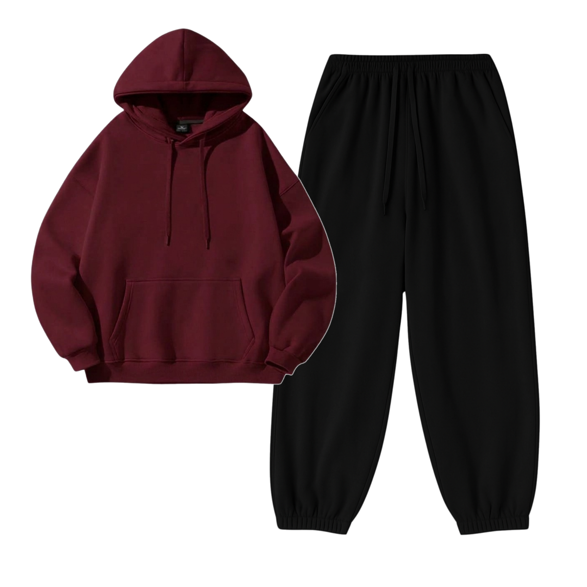 Black Sweatpant With Hoodie