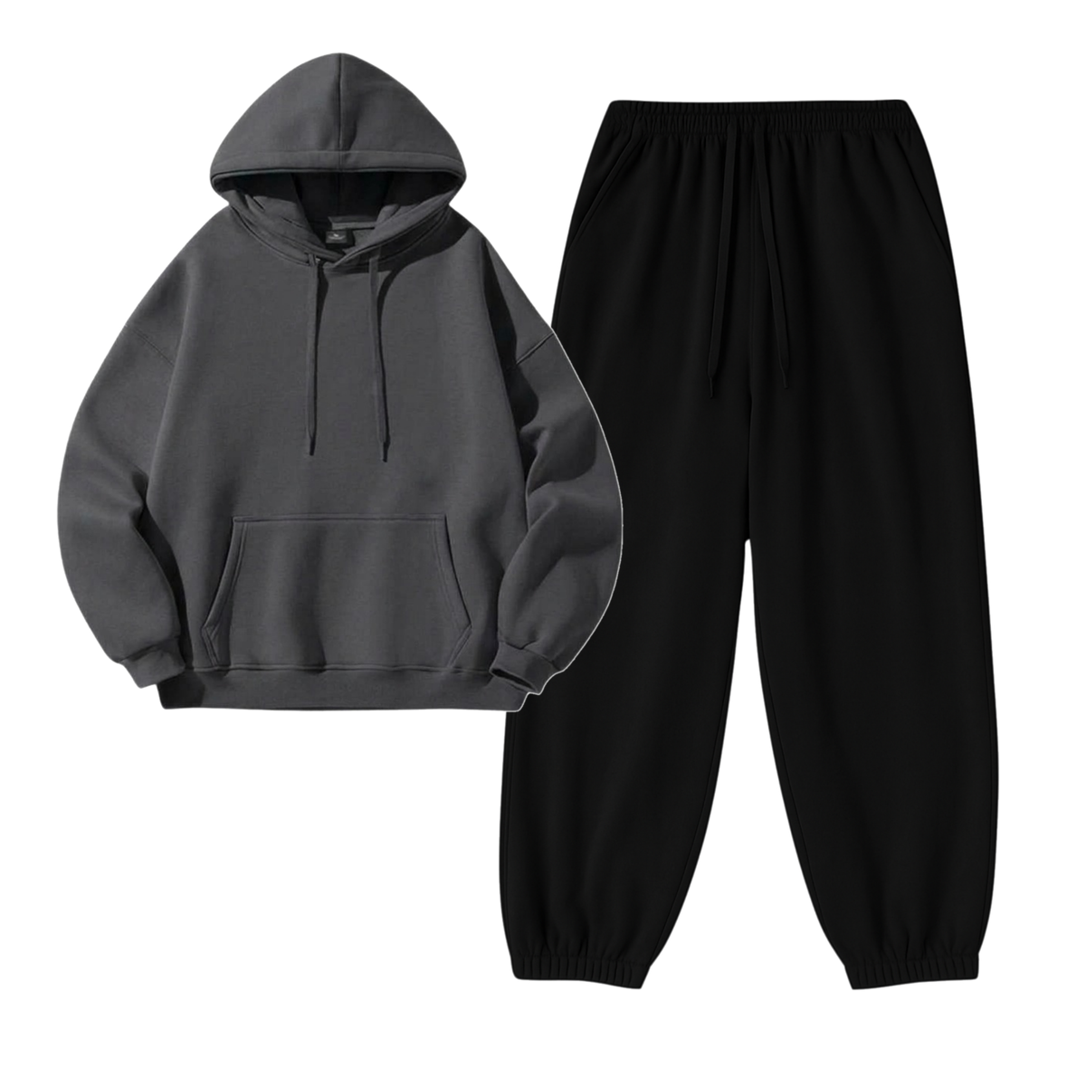 Black Sweatpant With Hoodie