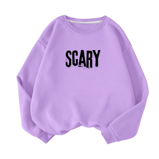 Lilac Scary Sweatshirt