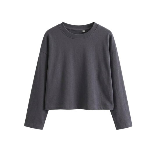 Crop Full Sleeves T-Shirt