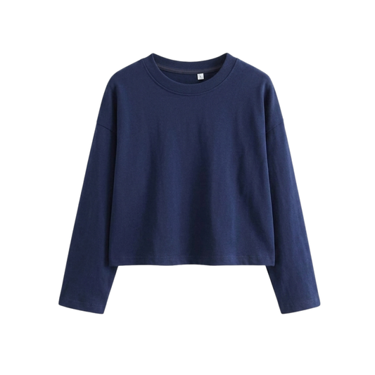 Crop Full Sleeves T-Shirt