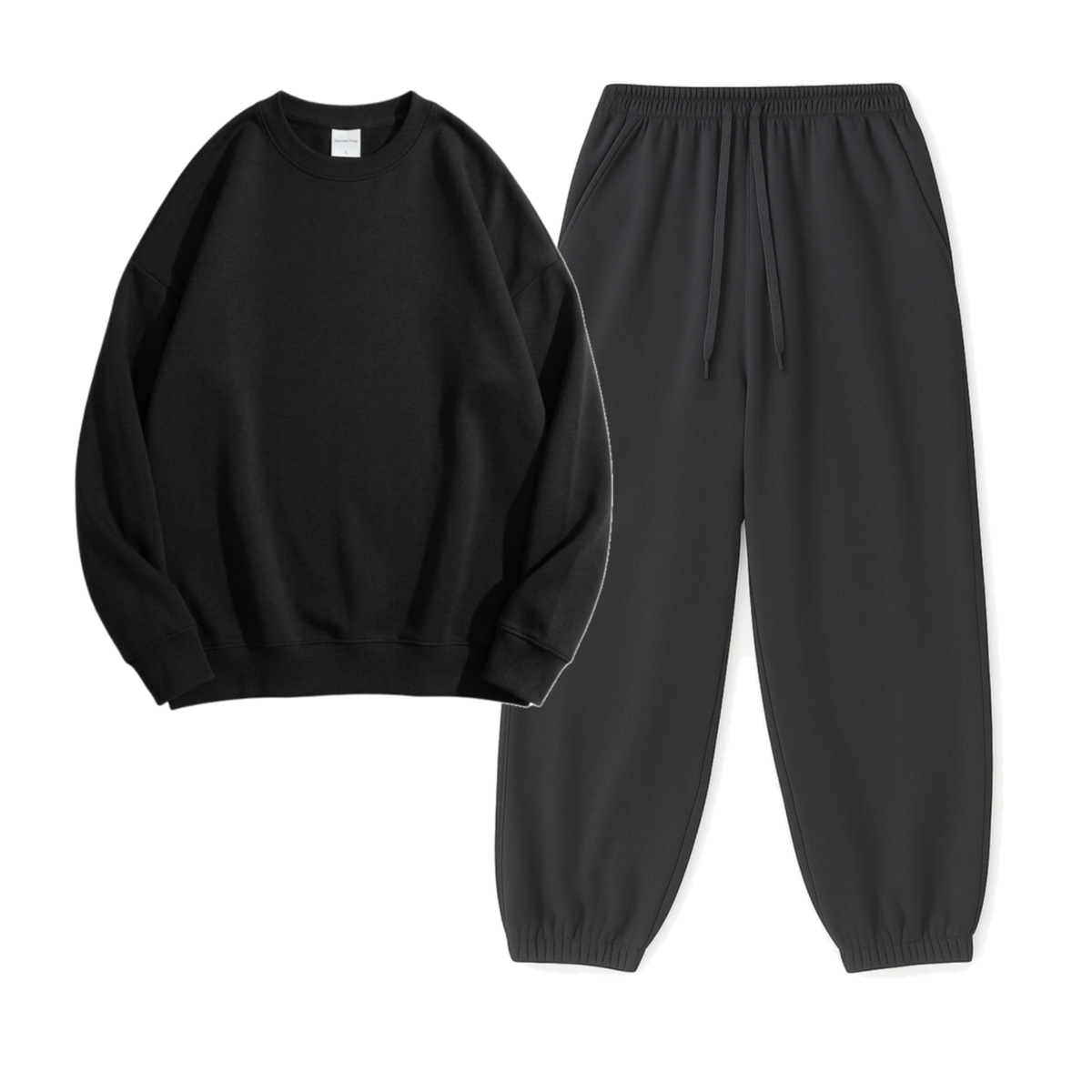 Charcoalgrey Sweatpant With Sweatshirt