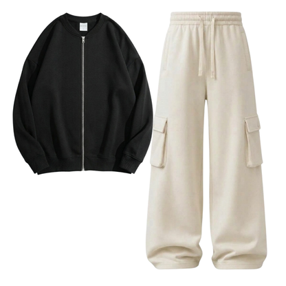 Cream Cargo With Zweat