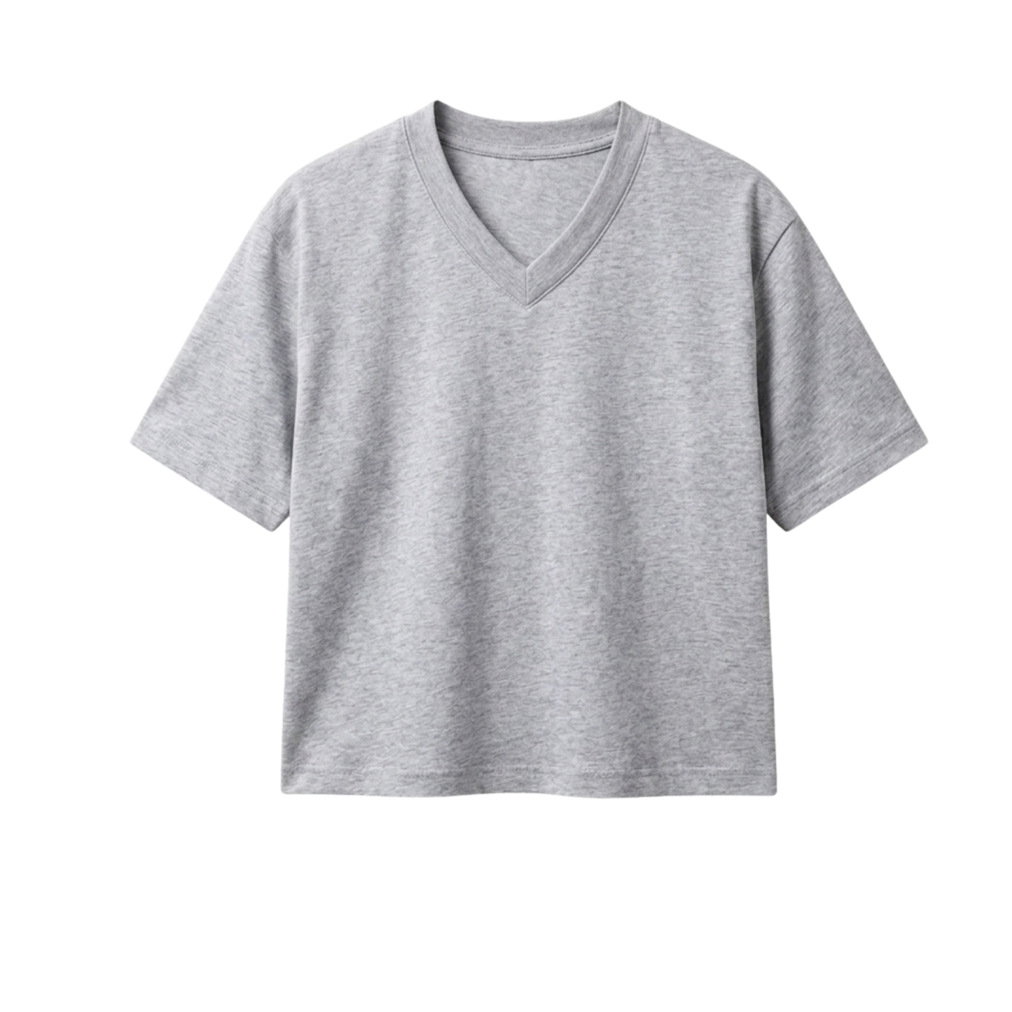 Crop V-Neck T-Shirt
