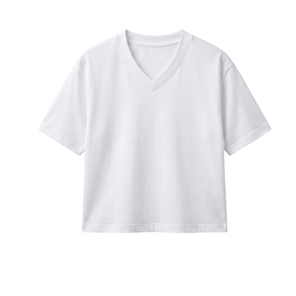 Crop V-Neck T-Shirt