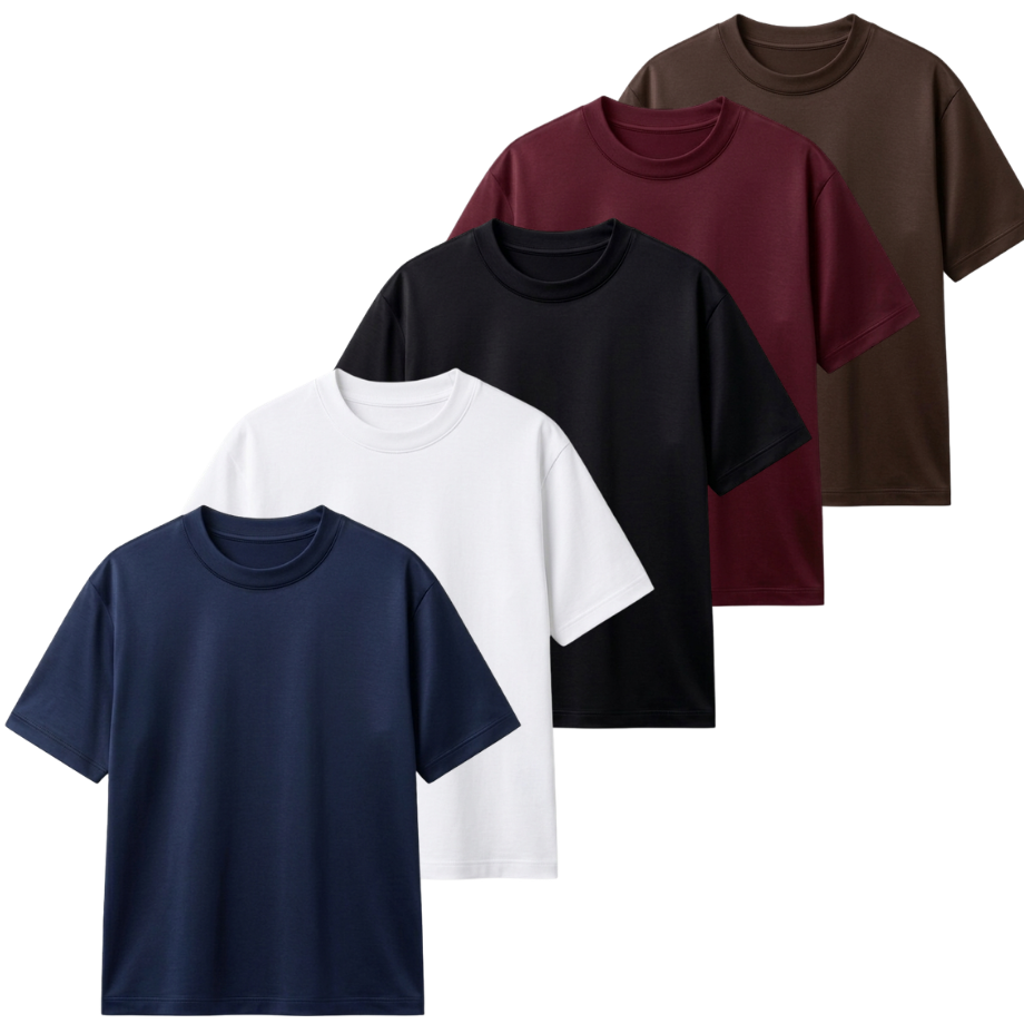 Pack Of 5 Regular T-Shirts