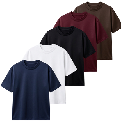 Pack Of 5 Regular T-Shirts