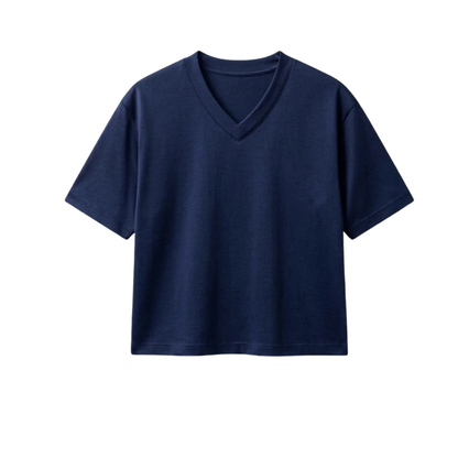 Crop V-Neck T-Shirt