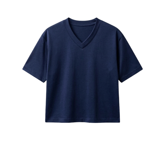 Crop V-Neck T-Shirt