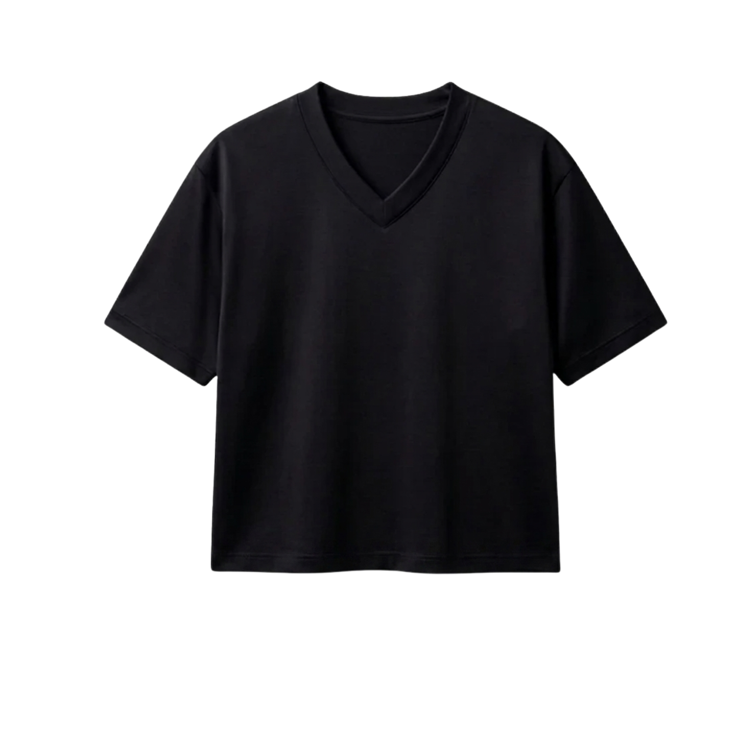 Crop V-Neck T-Shirt