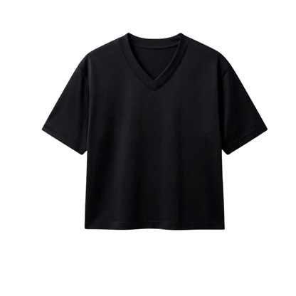 Crop V-Neck T-Shirt