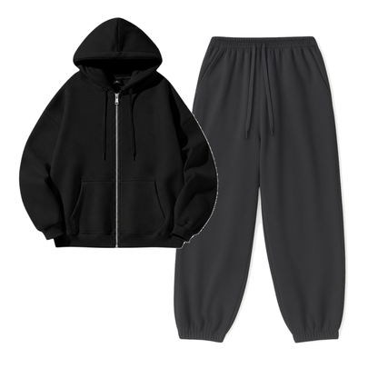 Charcoalgrey Sweatpant With Zipper