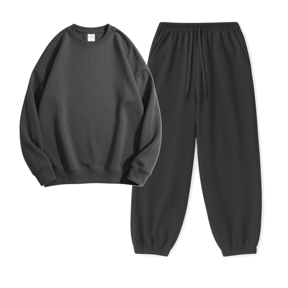 Charcoalgrey Sweatpant With Sweatshirt