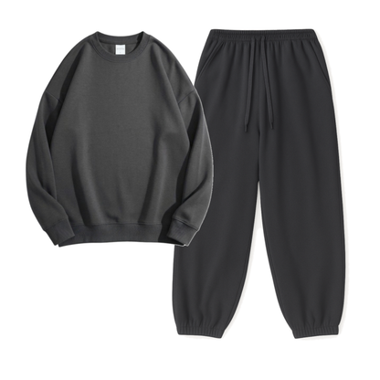 Charcoalgrey Sweatpant With Sweatshirt