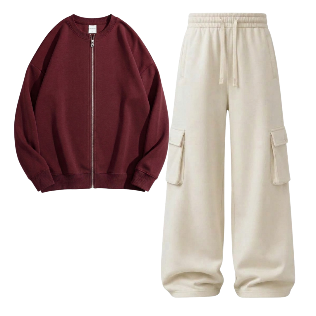Cream Cargo With Zweat