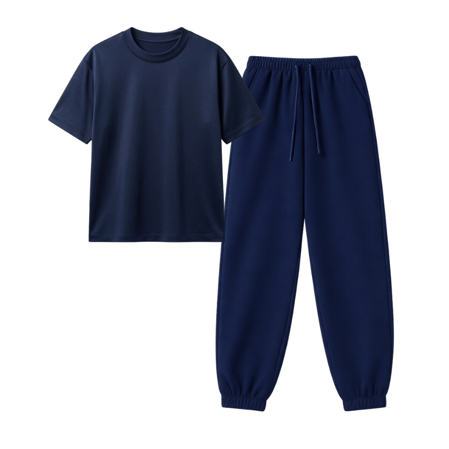 Navyblue Sweatpant With Regular T-Shirt