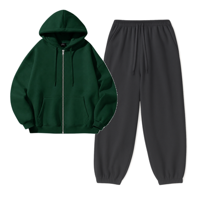 Charcoalgrey Sweatpant With Zipper