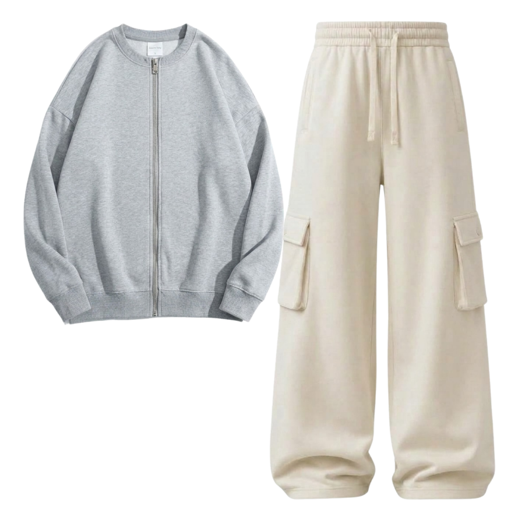 Cream Cargo With Zweat