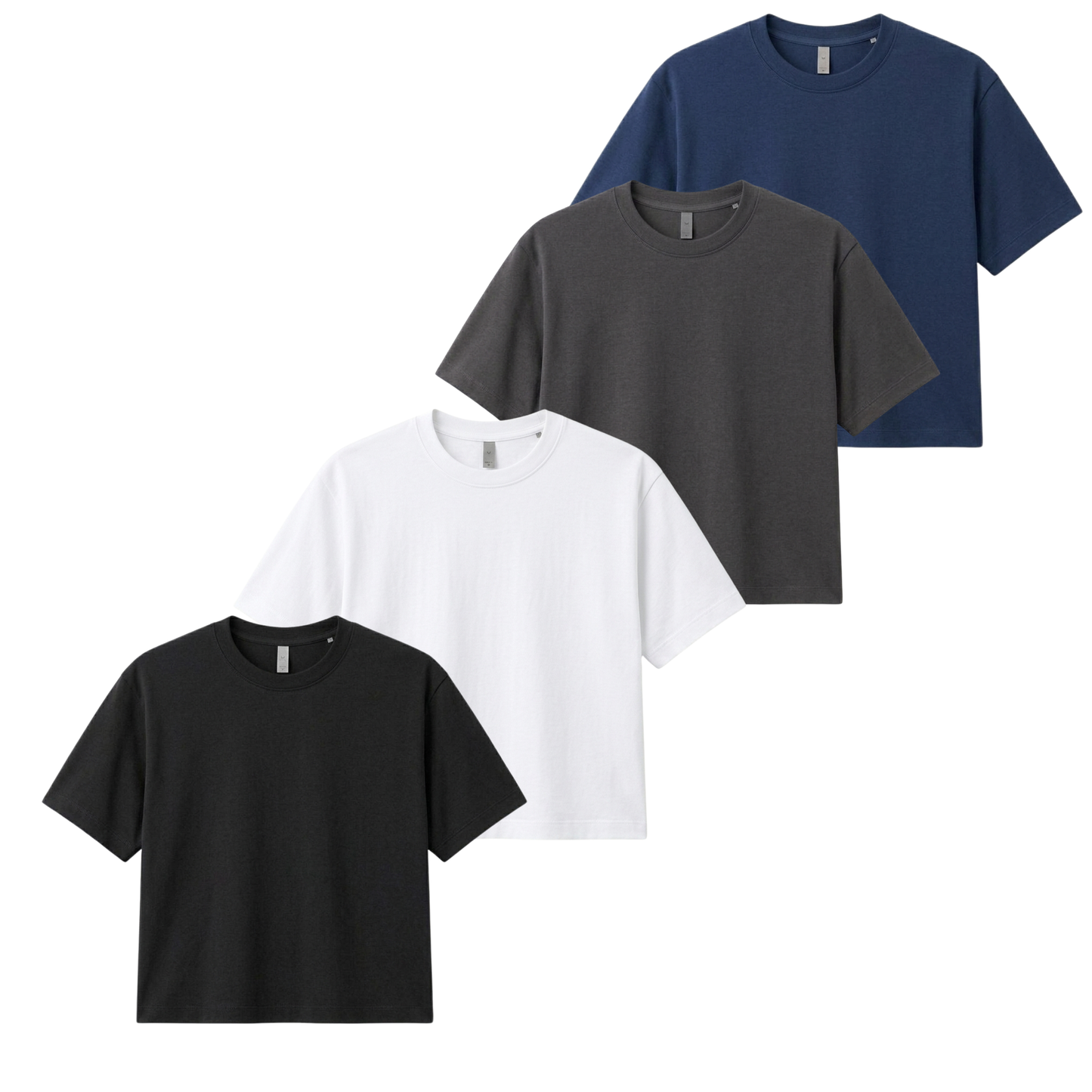 Pack Of 4 Crop T-Shirts