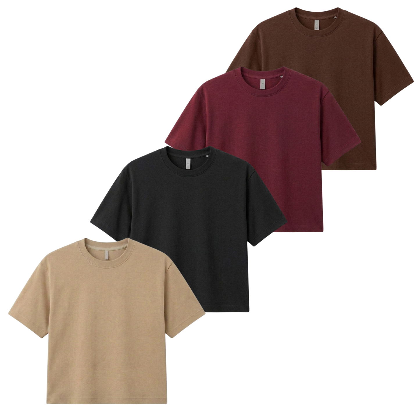 Pack Of 4 Crop T-Shirts